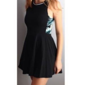 PINK Victoria’s Secret Black Skater Style Dress  Size Large